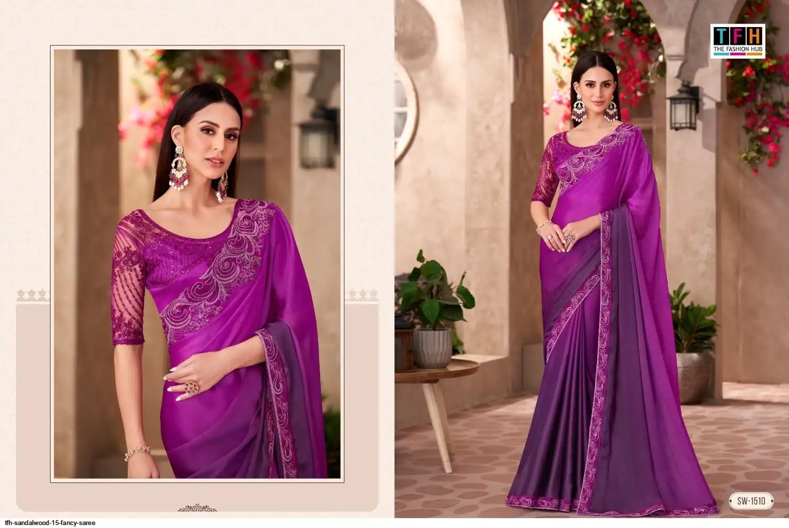 TFH SANDALWOOD 15 FANCY SAREE 1510