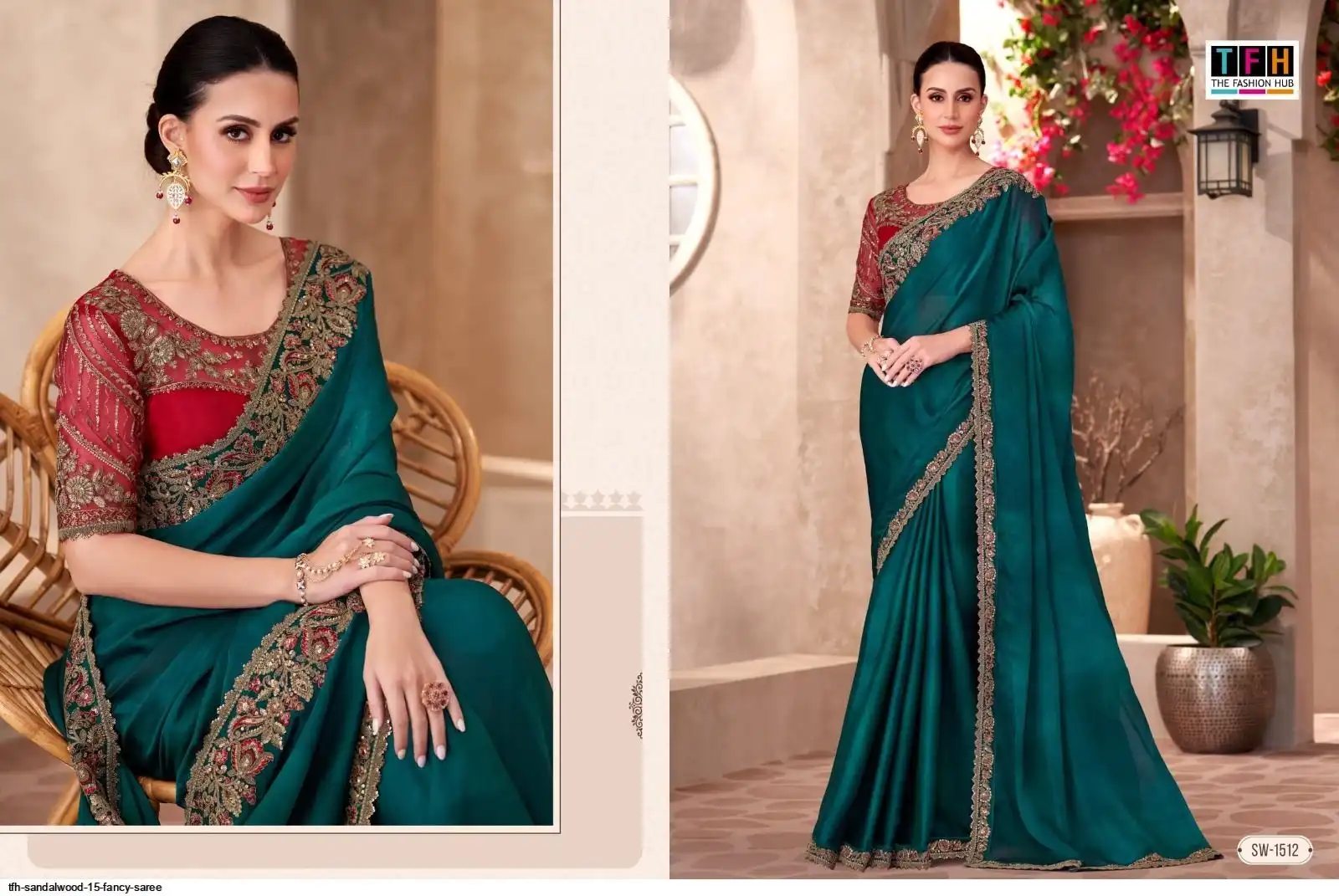 TFH SANDALWOOD 15 FANCY SAREE 1512