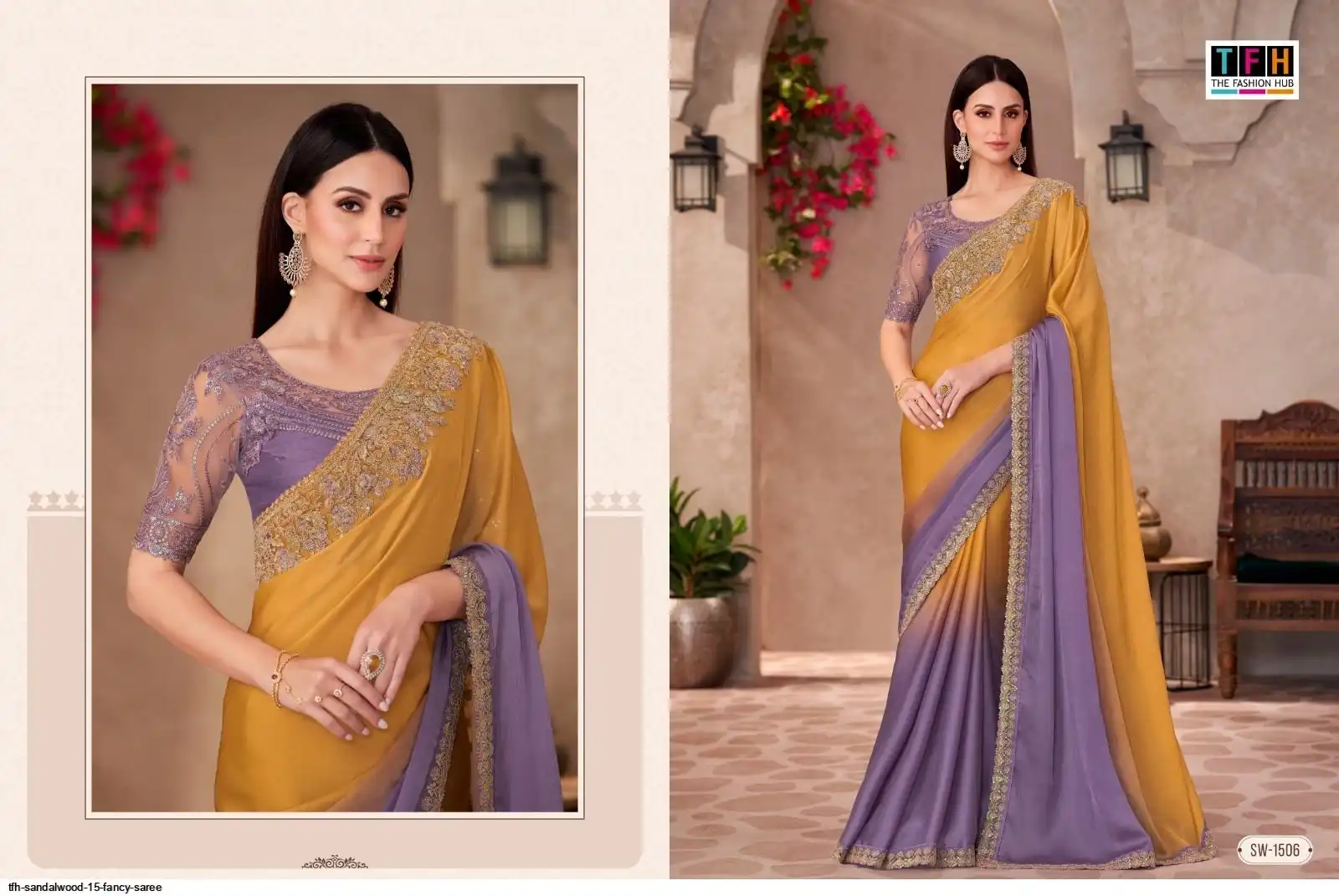 TFH SANDALWOOD 15 FANCY SAREE 1506