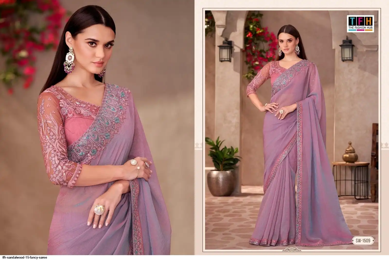 TFH SANDALWOOD 15 FANCY SAREE 1509