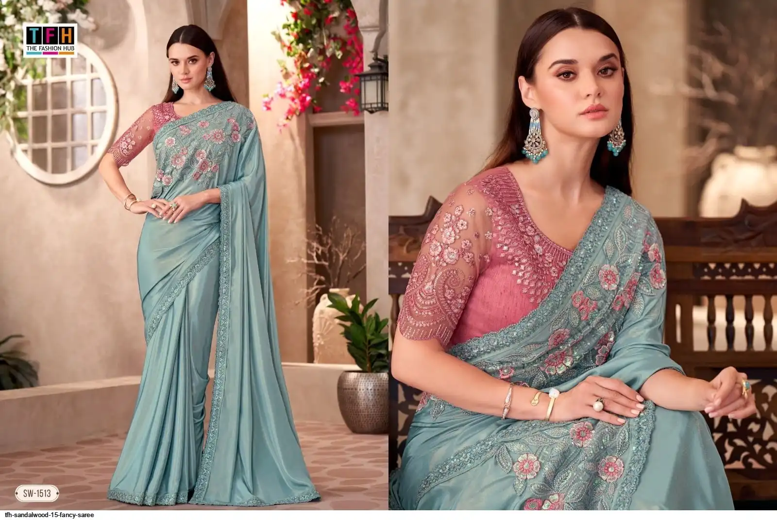 TFH SANDALWOOD 15 FANCY SAREE 1513