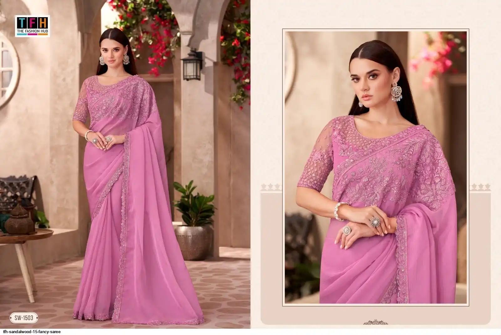 TFH SANDALWOOD 15 FANCY SAREE 1503