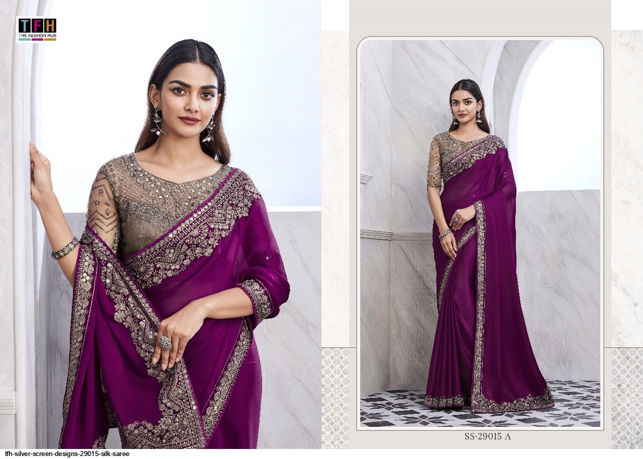 TFH SILVER SCREEN DESIGNS 29015 SILK SAREE