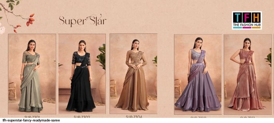 TFH SUPERSTAR FANCY READYMADE SAREE