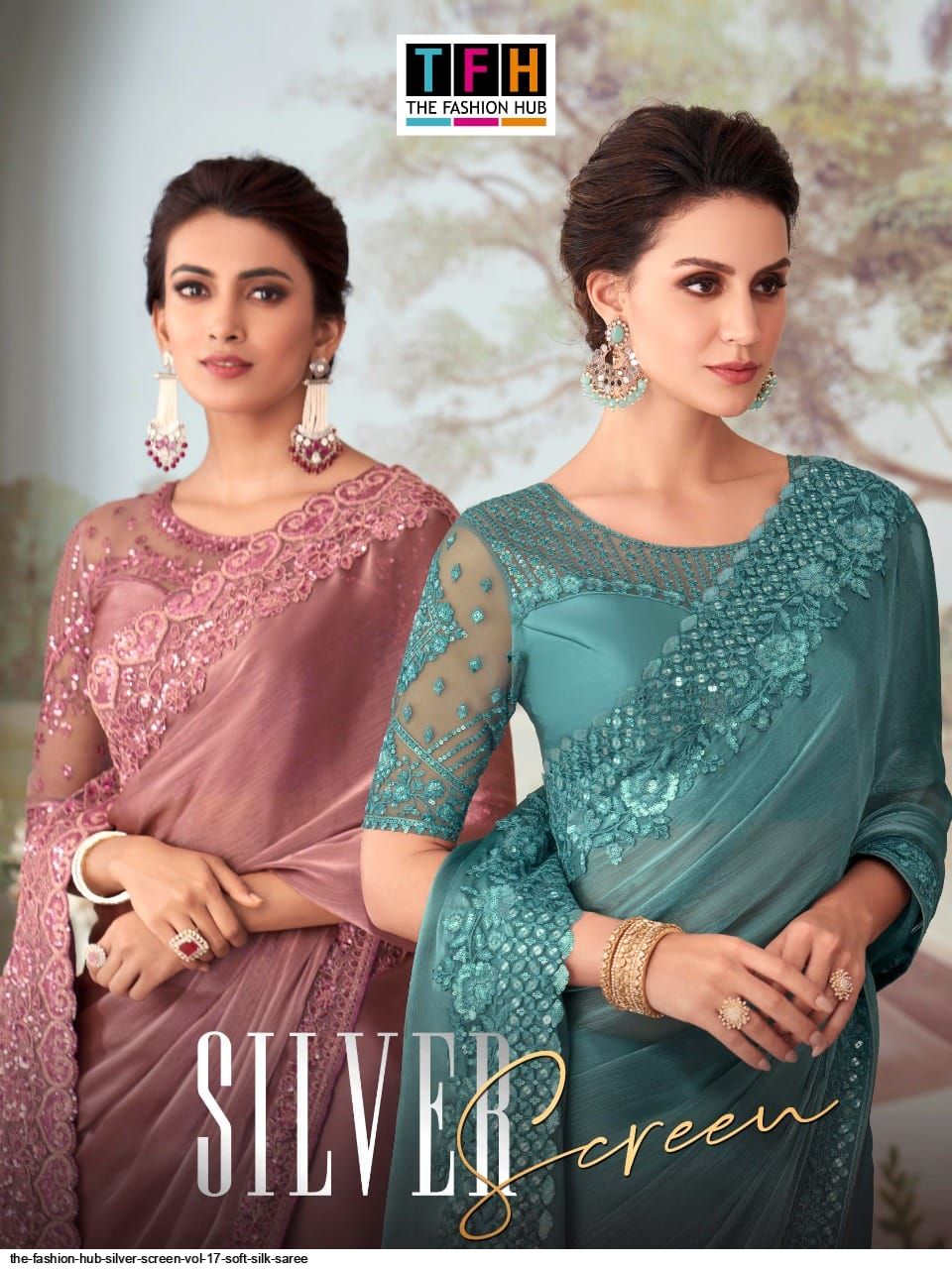 THE FASHION HUB SILVER SCREEN VOL 17 SOFT SILK SAREE
