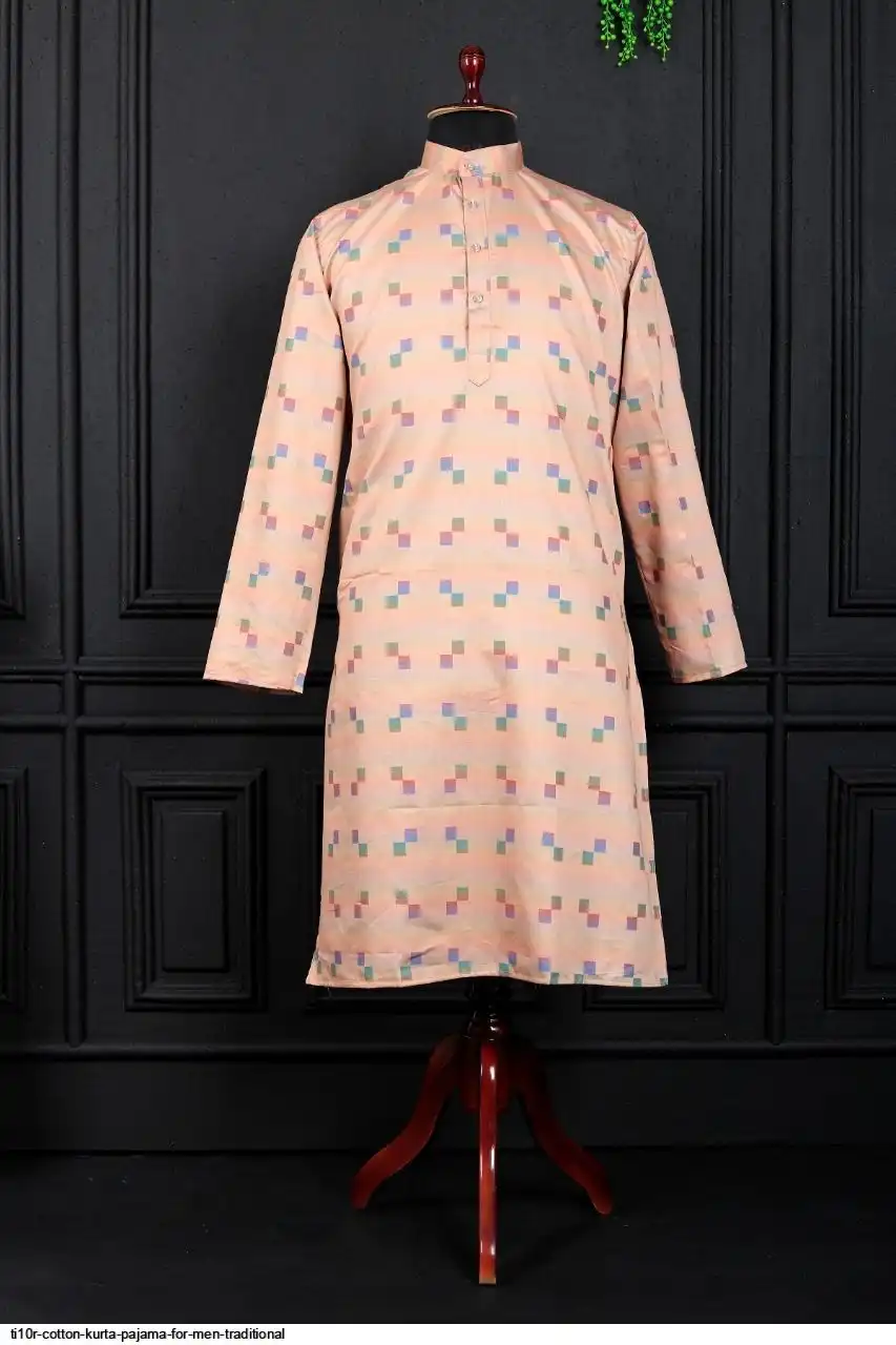 TI10R COTTON KURTA PAJAMA FOR MEN TRADITIONAL B