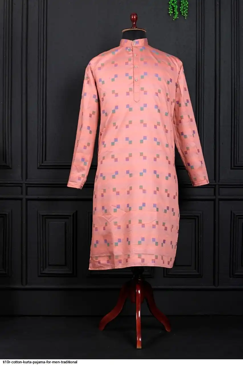 TI10R COTTON KURTA PAJAMA FOR MEN TRADITIONAL E