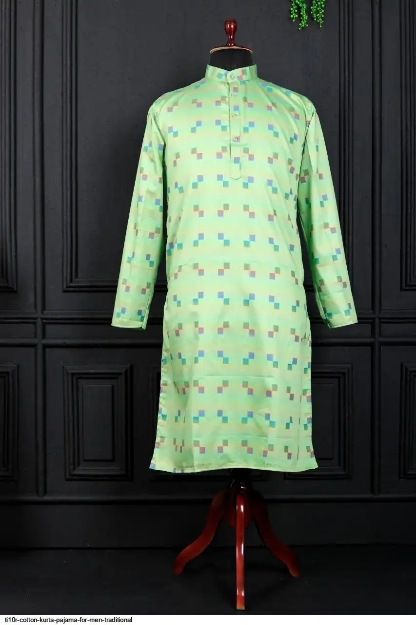 TI10R COTTON KURTA PAJAMA FOR MEN TRADITIONAL D