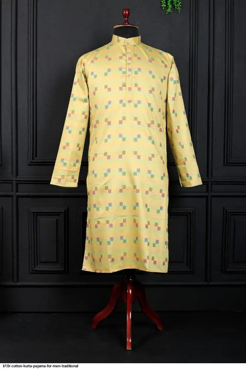 TI10R COTTON KURTA PAJAMA FOR MEN TRADITIONAL C