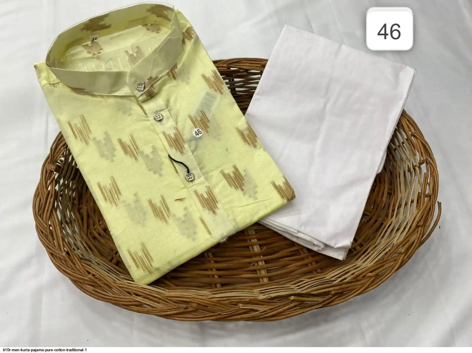 TI10R MEN KURTA PAJAMA PURE COTTON TRADITIONAL 1 D
