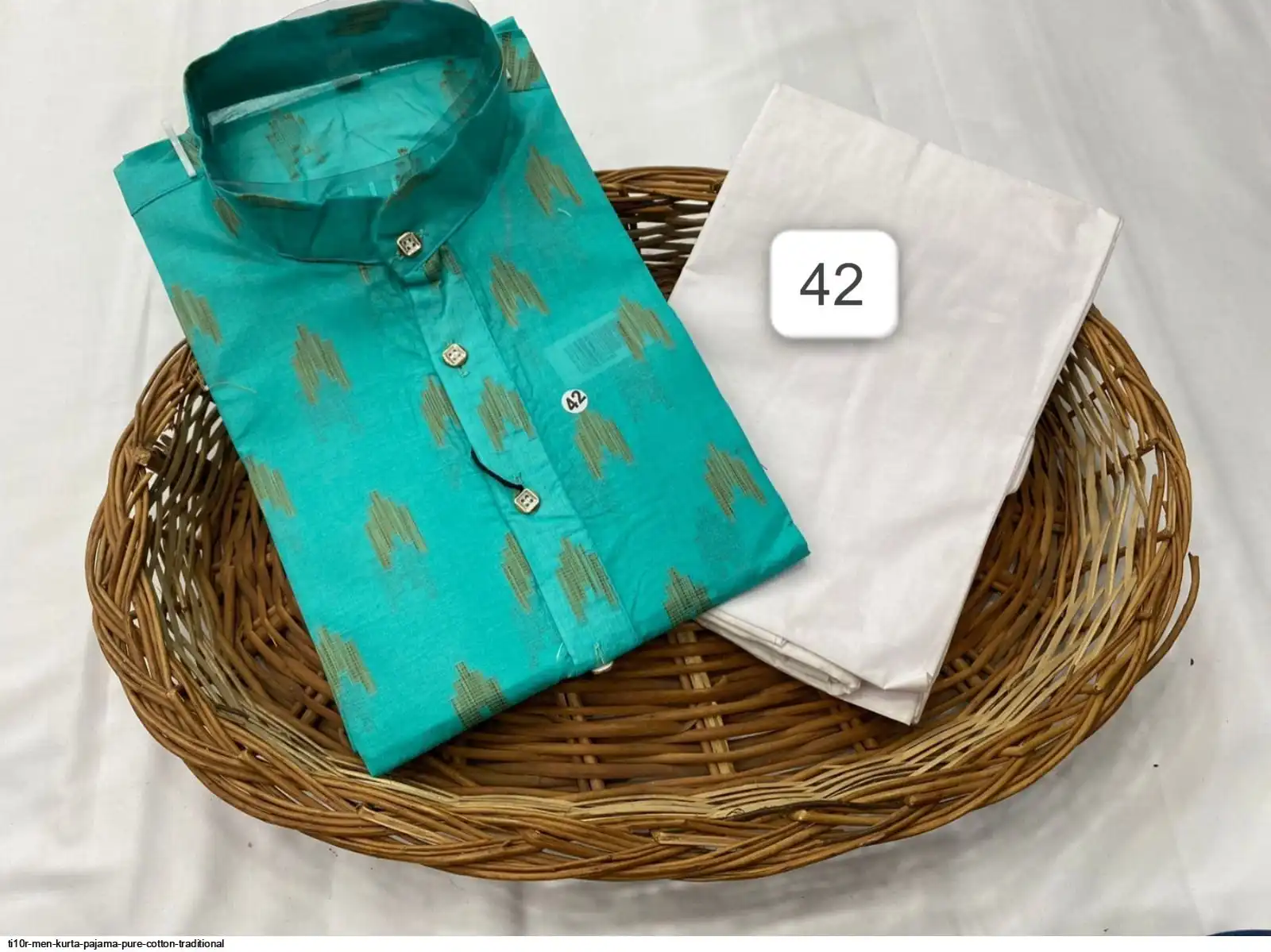 TI10R MEN KURTA PAJAMA PURE COTTON TRADITIONAL I