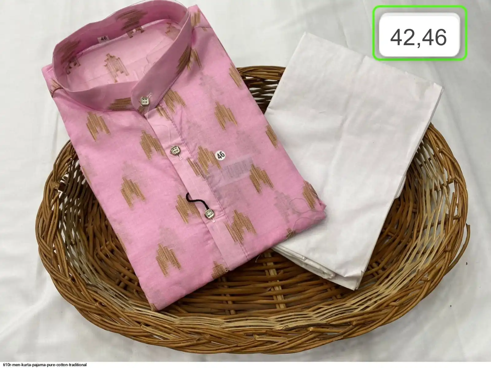 TI10R MEN KURTA PAJAMA PURE COTTON TRADITIONAL G