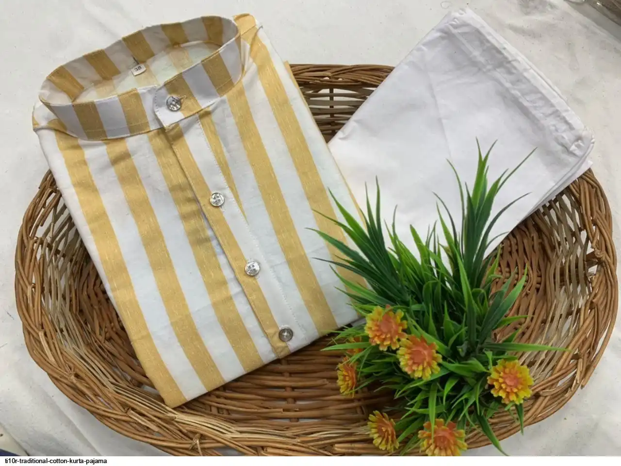 TI10R TRADITIONAL COTTON KURTA PAJAMA F