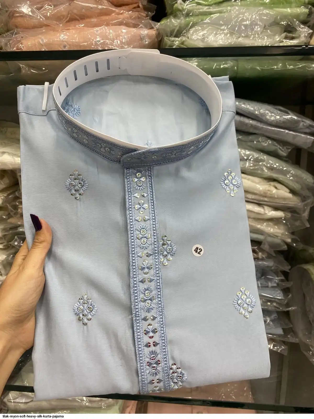 TILAK REYON SOFT HEAVY SILK KURTA PAJAMA D