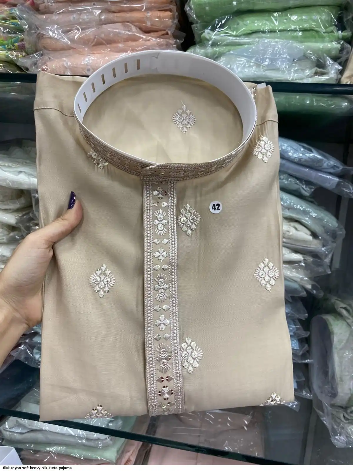 TILAK REYON SOFT HEAVY SILK KURTA PAJAMA E