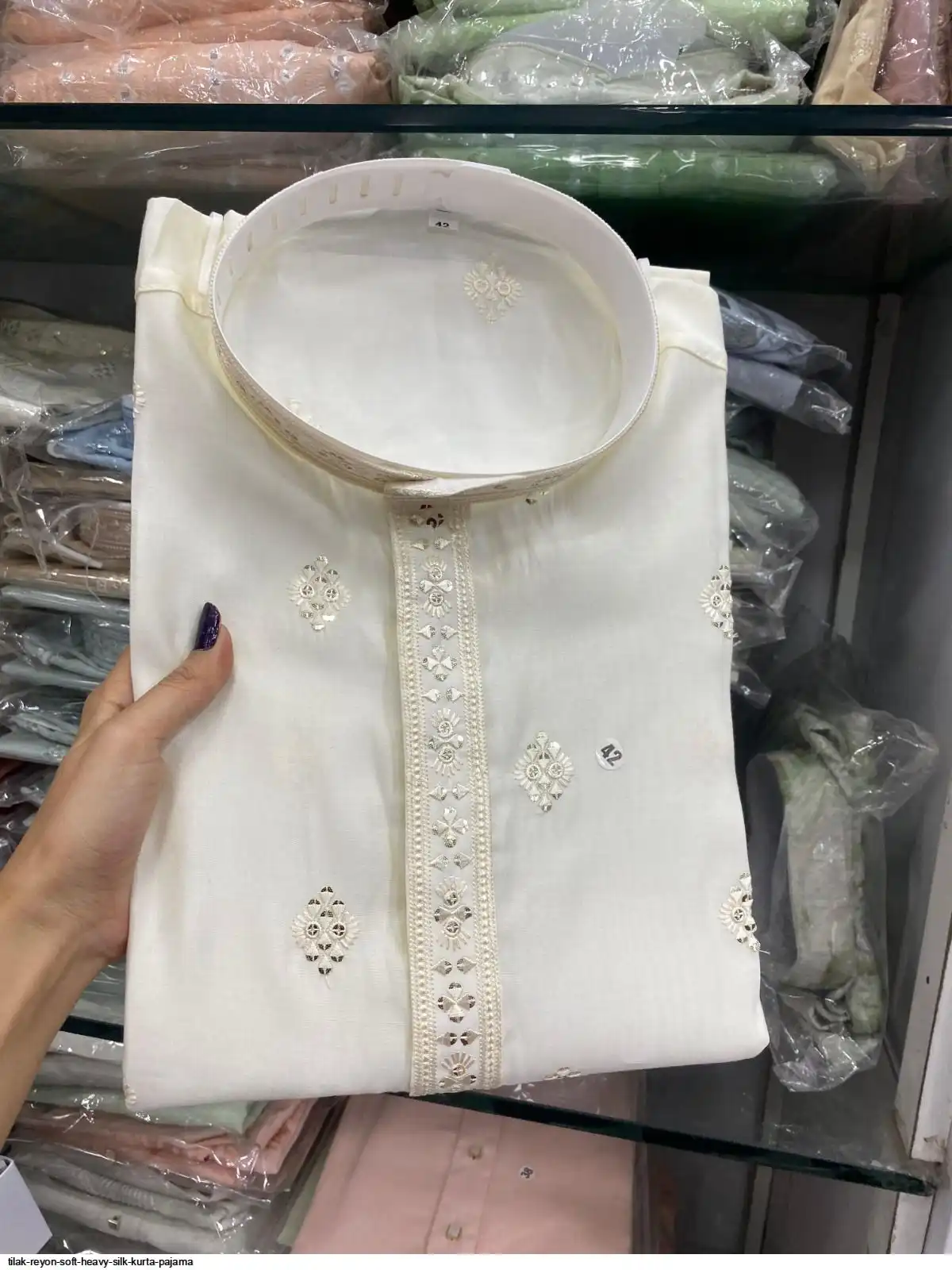 TILAK REYON SOFT HEAVY SILK KURTA PAJAMA A