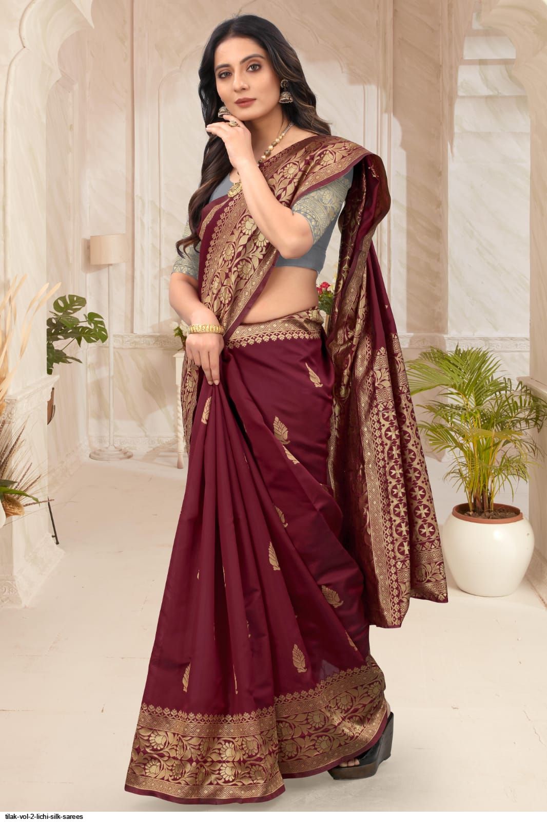 TILAK VOL 2 LICHI SILK SAREES