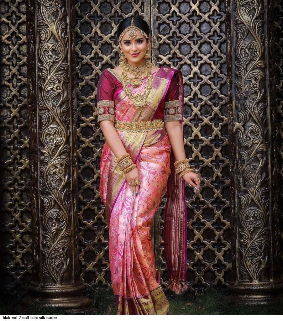 TILAK VOL 2 SOFT LICHI SILK SAREE