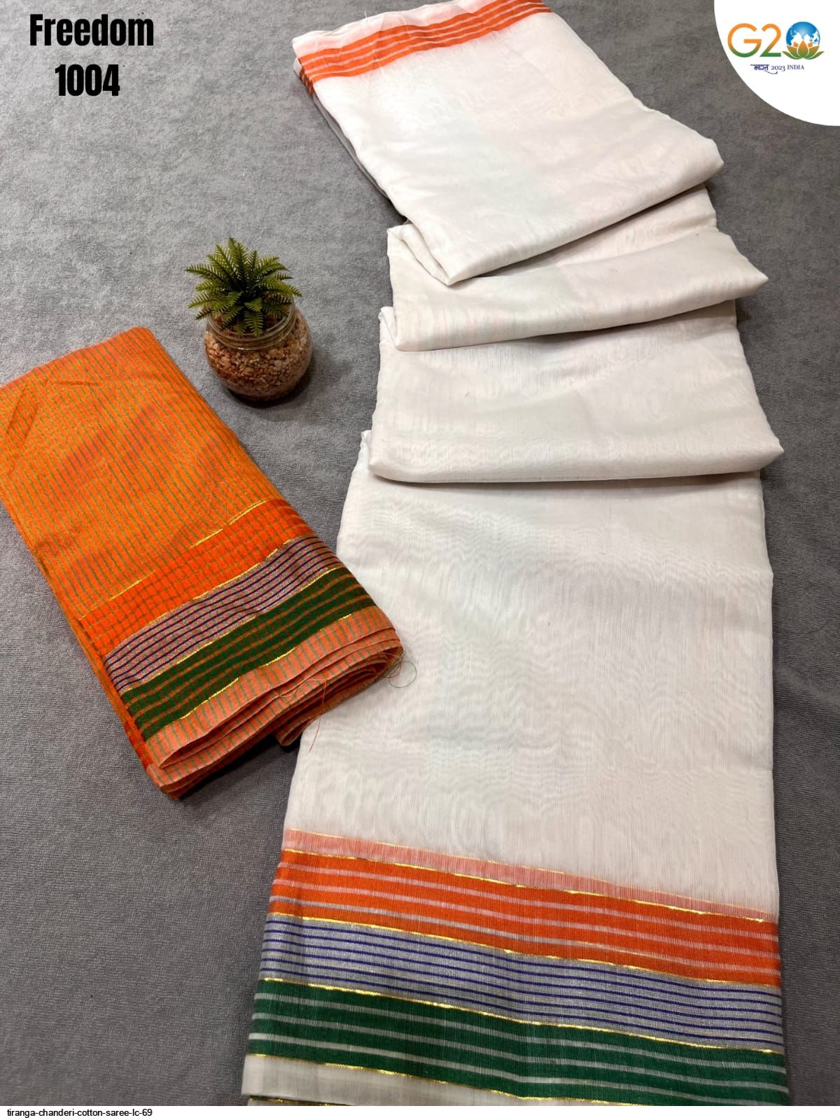 Women's Tiranga Saree for Independence and Republic Day – mahezon