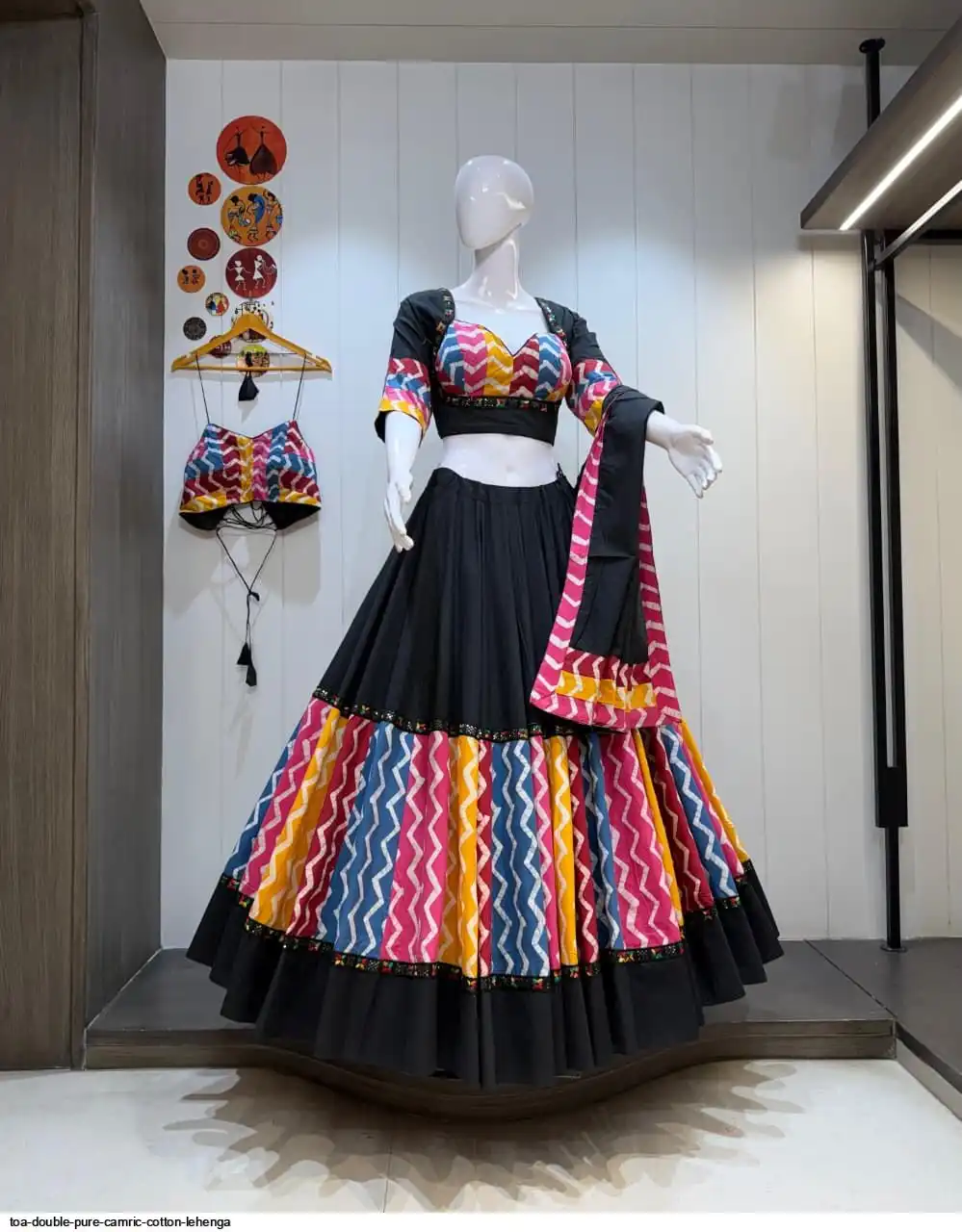 TOA DOUBLE PURE CAMRIC COTTON LEHENGA 4