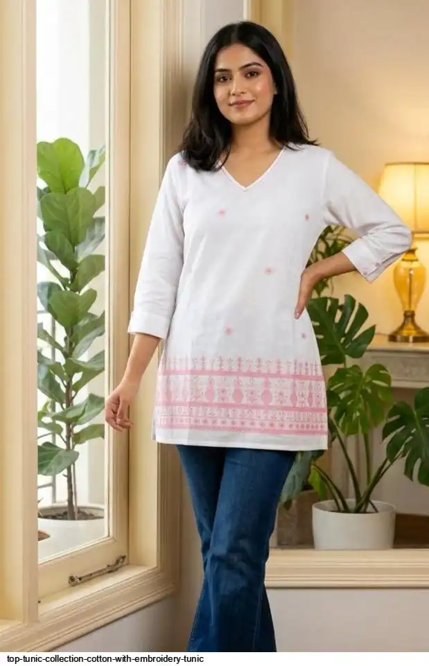 TOP TUNIC COLLECTION COTTON WITH EMBROIDERY TUNIC 4