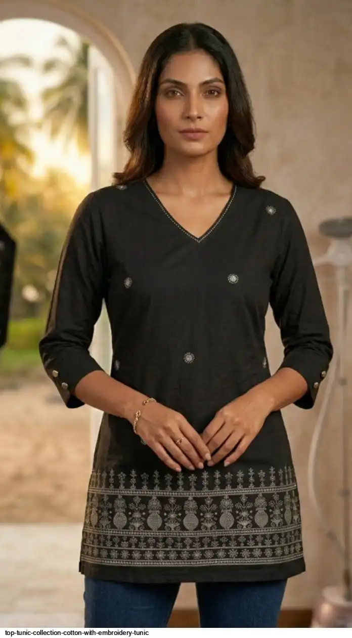 TOP TUNIC COLLECTION COTTON WITH EMBROIDERY TUNIC 7