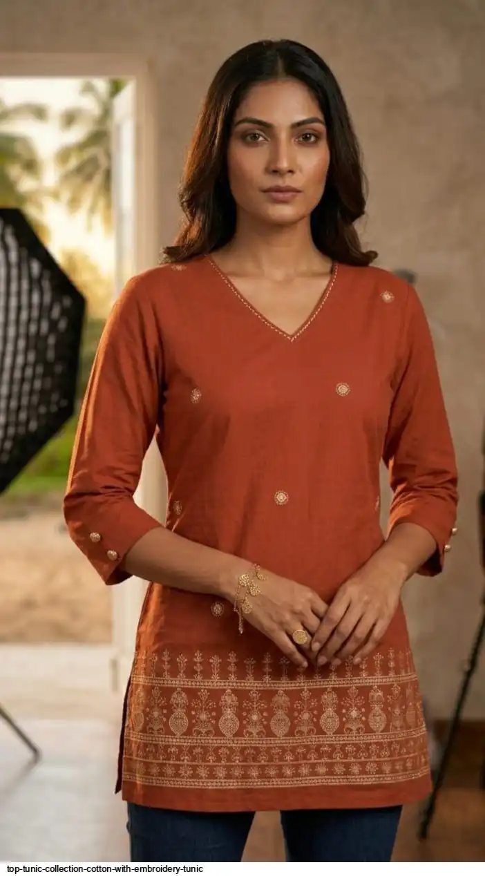 TOP TUNIC COLLECTION COTTON WITH EMBROIDERY TUNIC 11