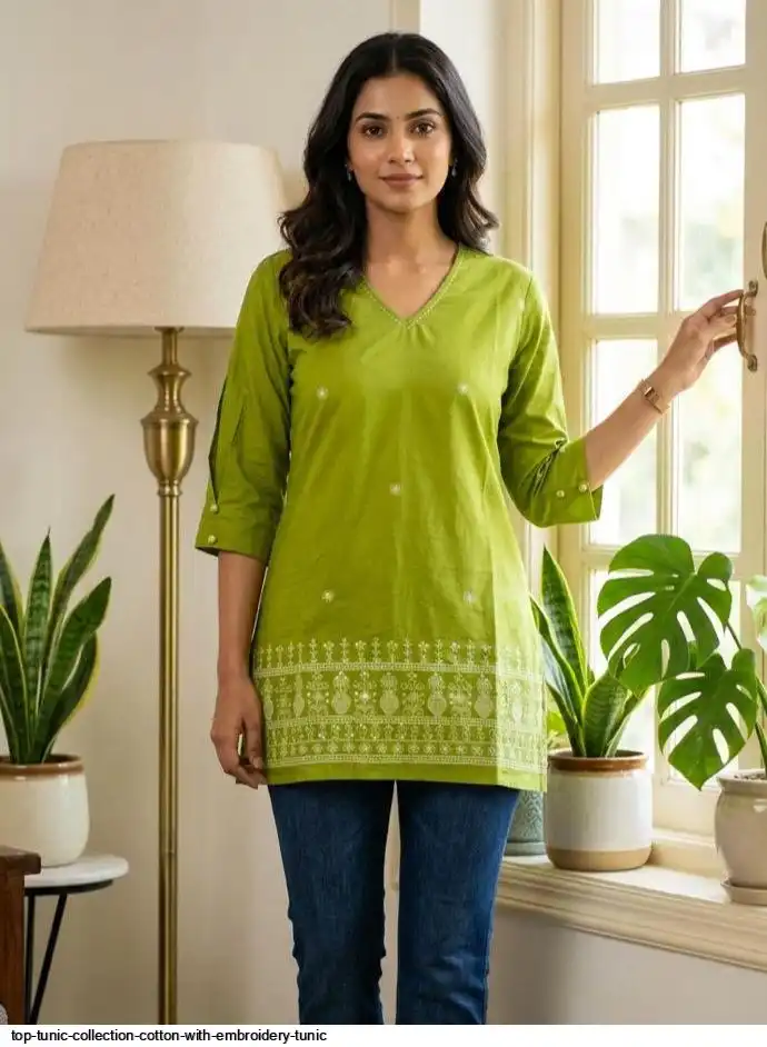 TOP TUNIC COLLECTION COTTON WITH EMBROIDERY TUNIC 9