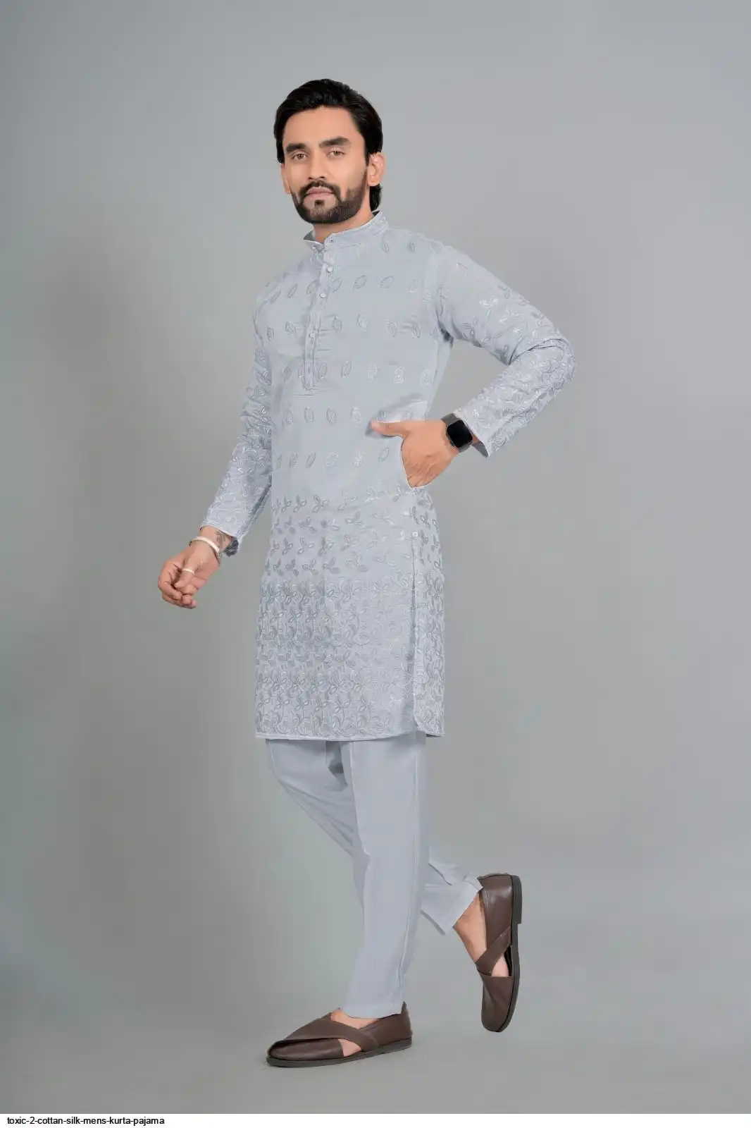 TOXIC 2 COTTAN SILK MENS KURTA PAJAMA B