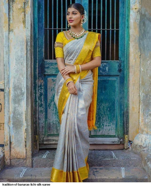 TRADITION OF BANARAS LICHI SILK SAREE