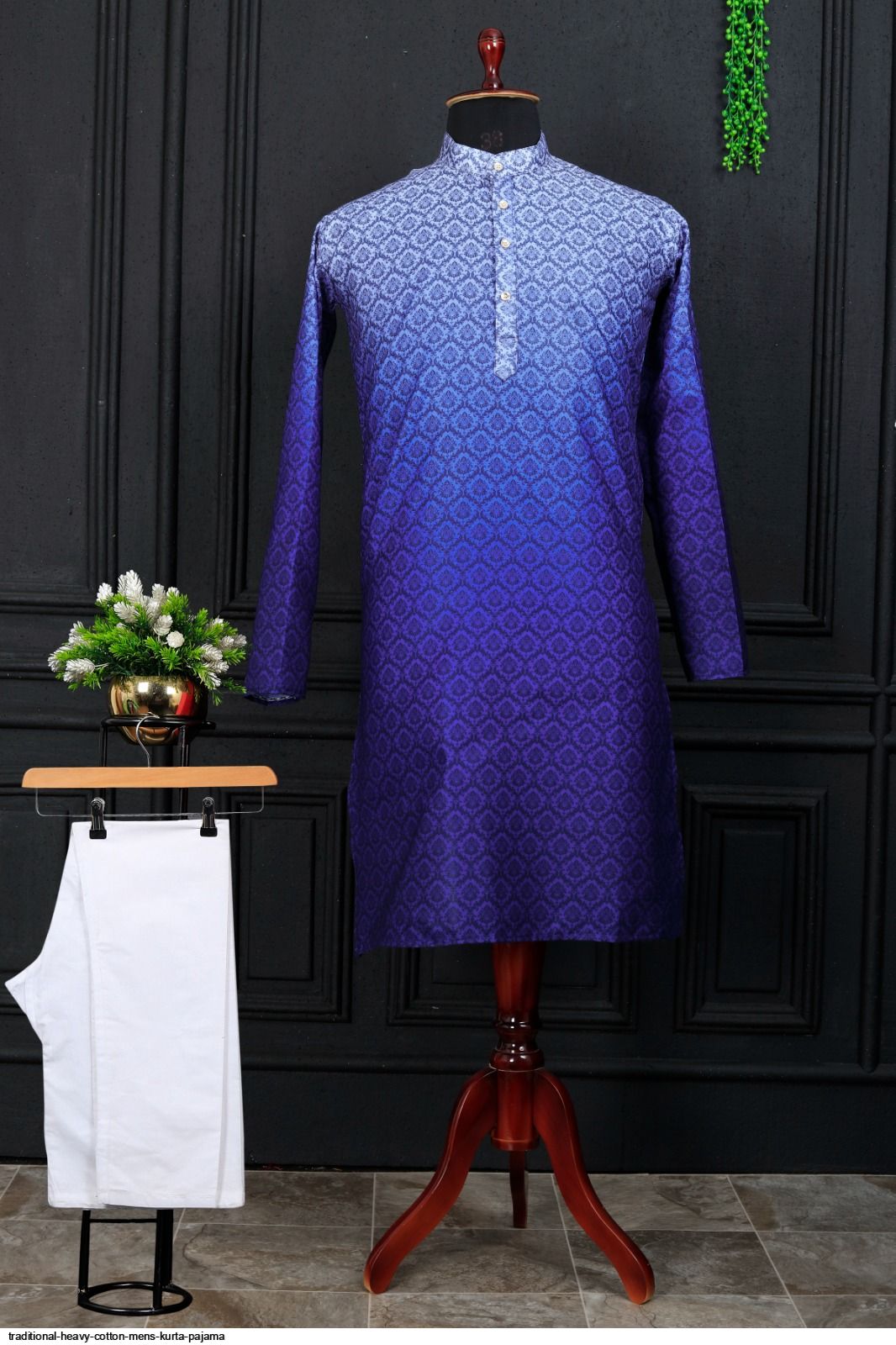 Traditional Heavy Cotton Mens Kurta Pajama