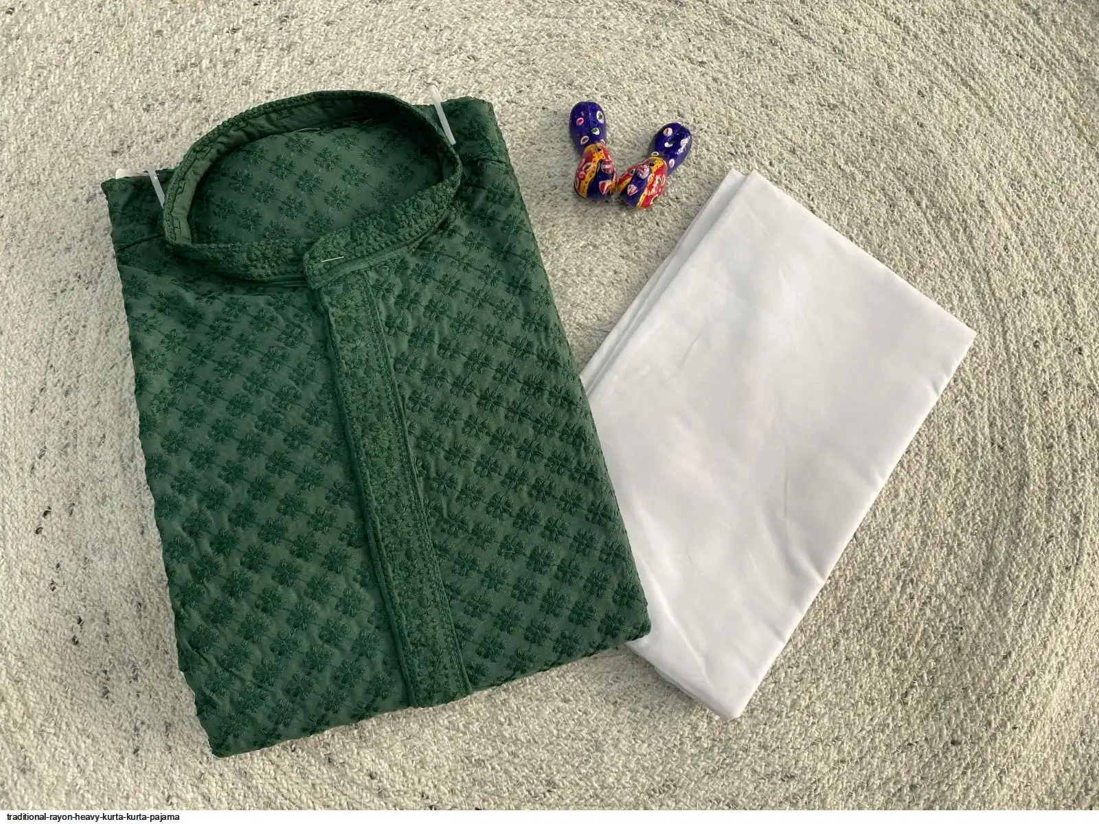 TRADITIONAL RAYON HEAVY KURTA KURTA PAJAMA B