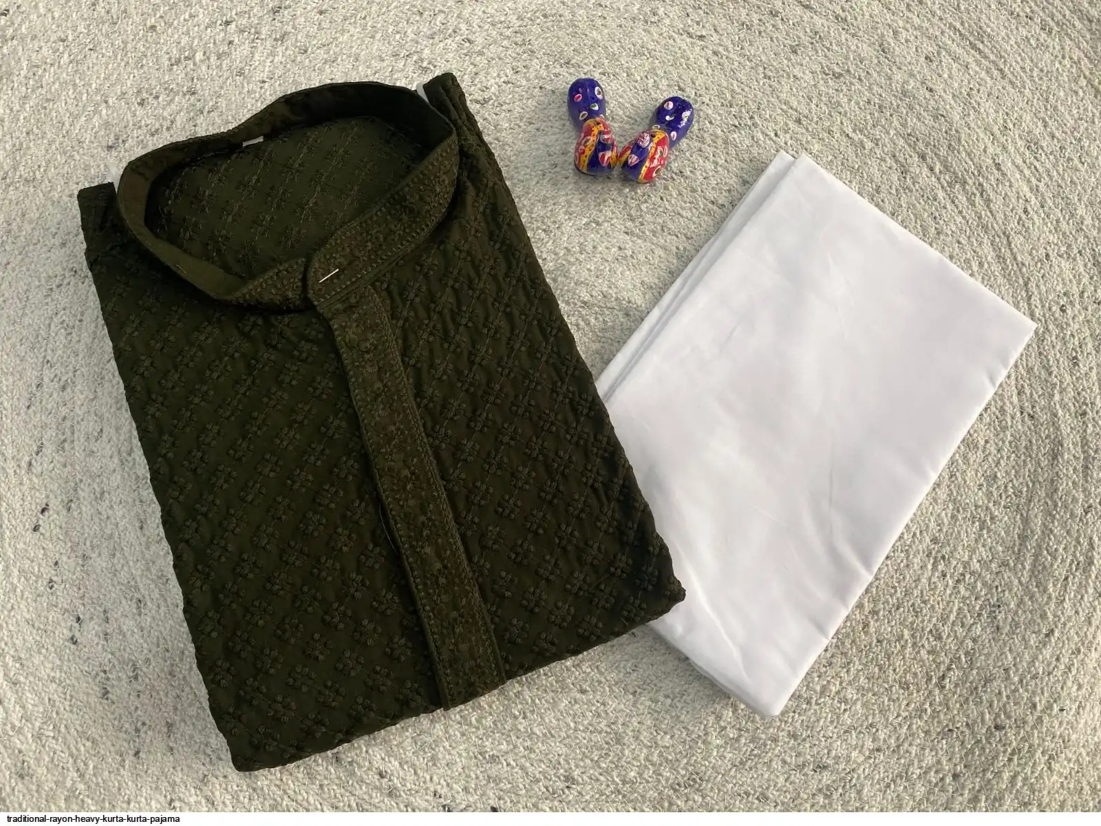TRADITIONAL RAYON HEAVY KURTA KURTA PAJAMA E