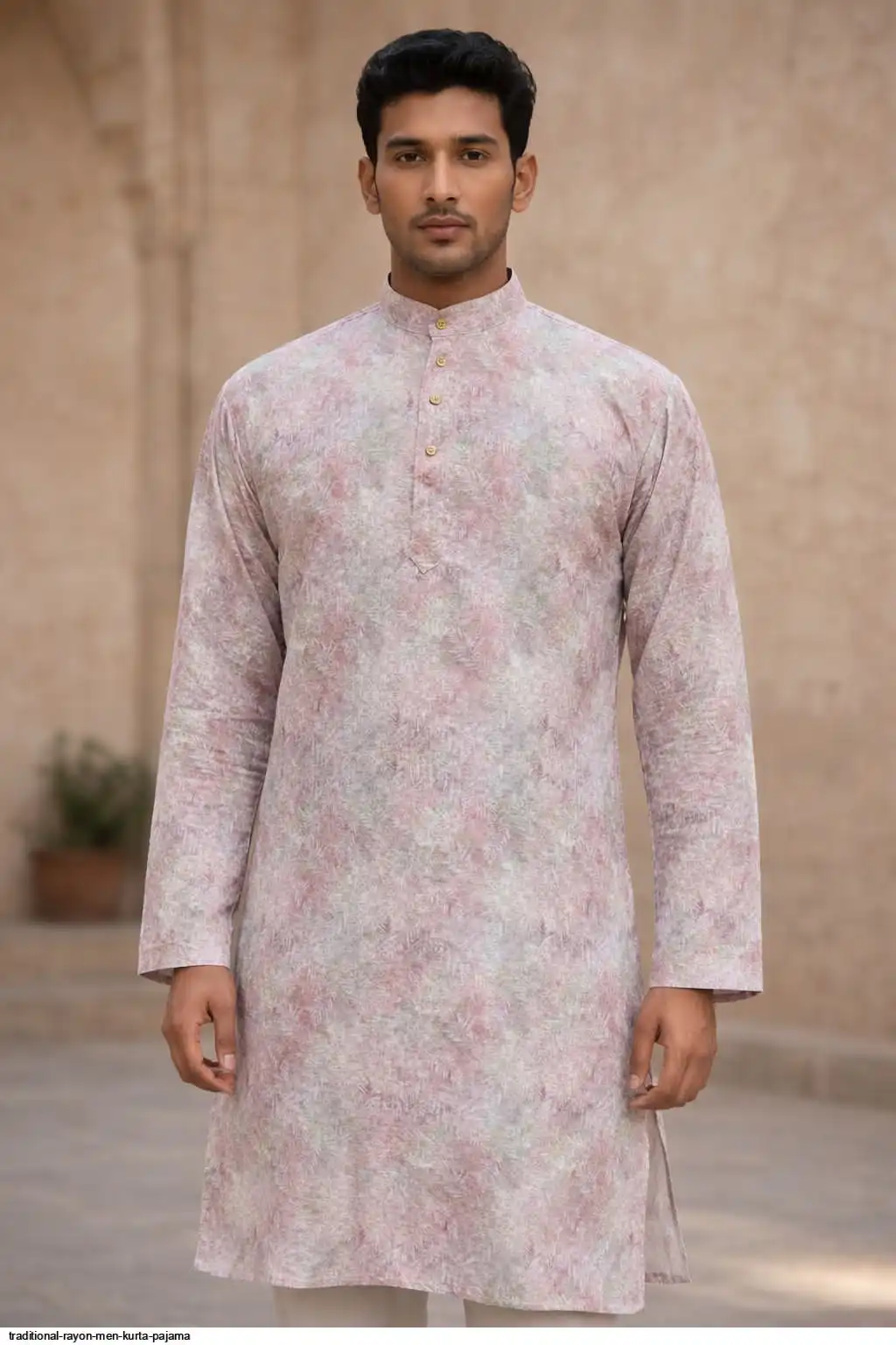 TRADITIONAL RAYON MEN KURTA PAJAMA C