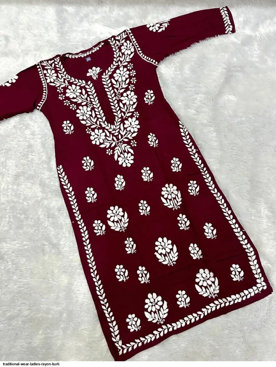 TRADITIONAL WEAR LADIES RAYON KURTI E