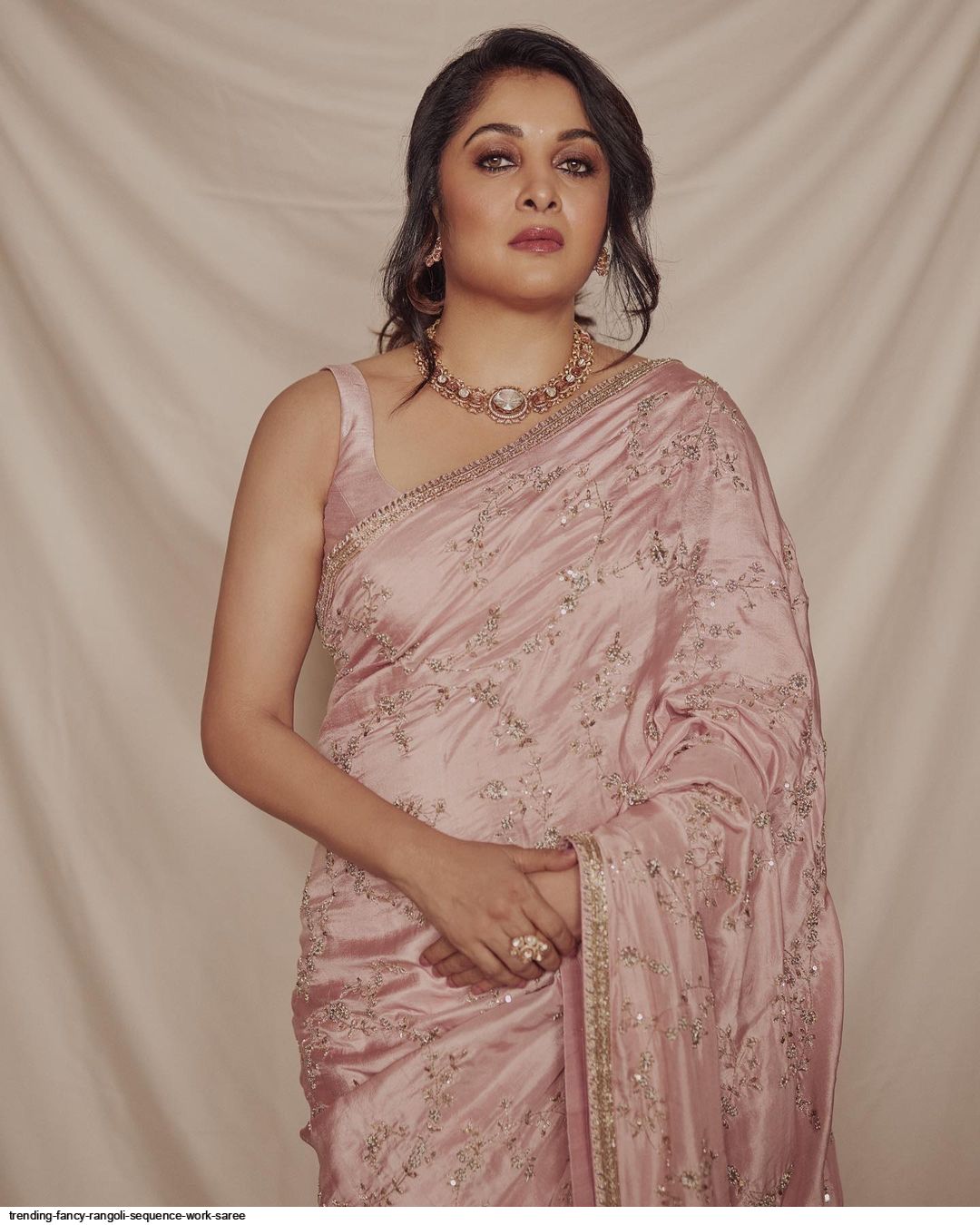 TRENDING FANCY RANGOLI SEQUENCE WORK SAREE