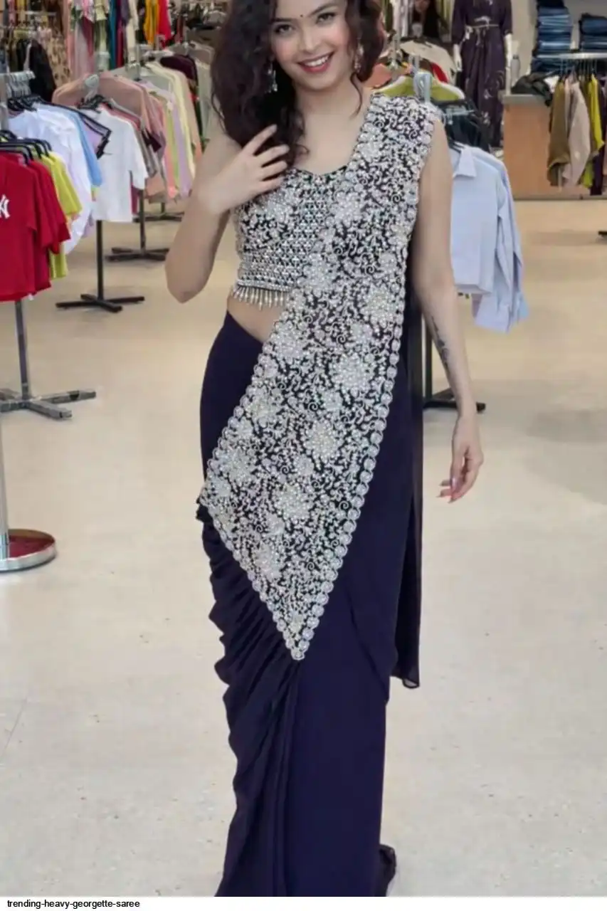 TRENDING HEAVY GEORGETTE SAREE A