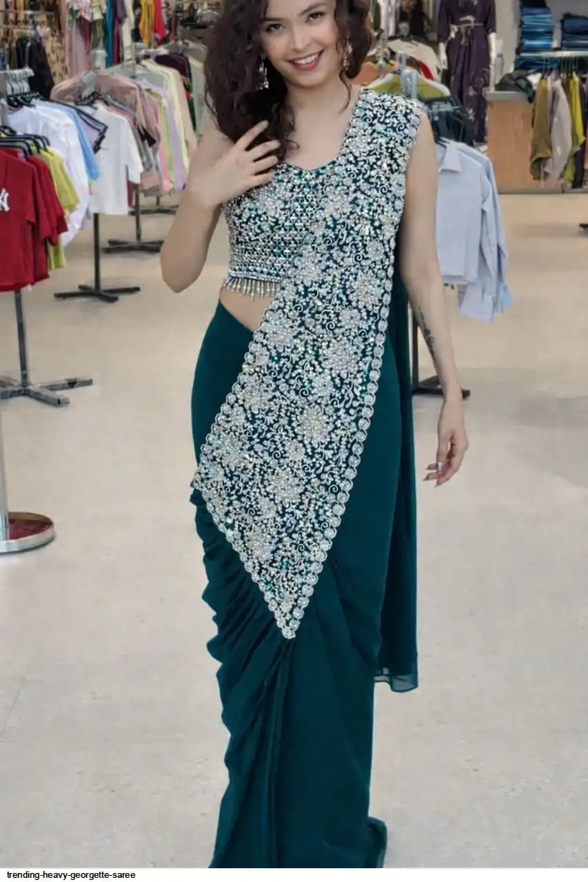 TRENDING HEAVY GEORGETTE SAREE B