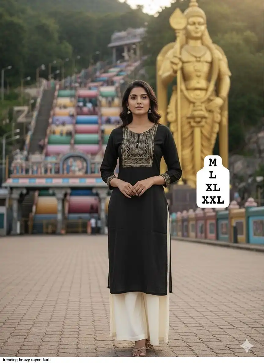 TRENDING HEAVY RAYON KURTI B