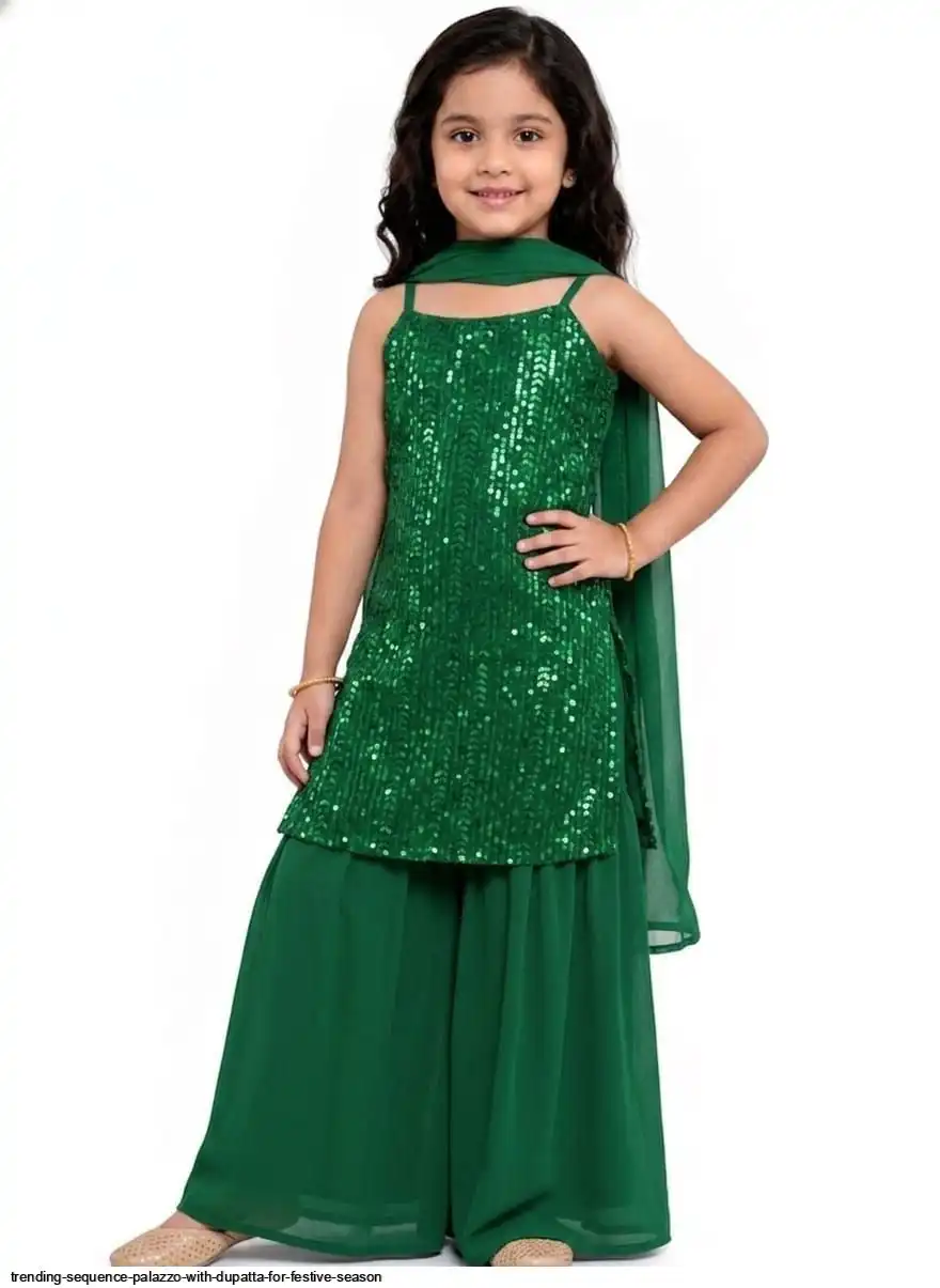 TRENDING SEQUENCE PALAZZO WITH DUPATTA FOR FESTIVE SEASON A