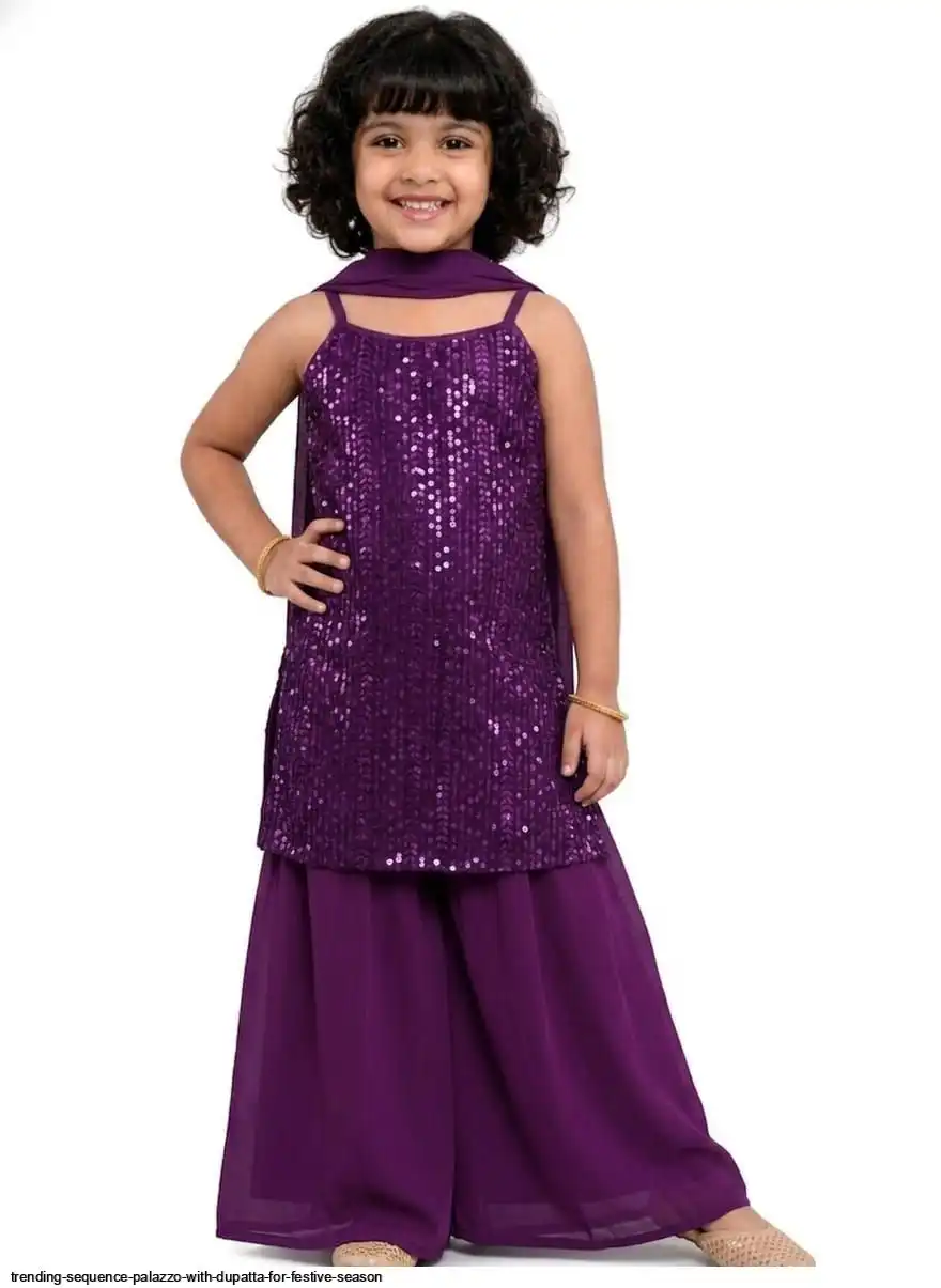 TRENDING SEQUENCE PALAZZO WITH DUPATTA FOR FESTIVE SEASON B