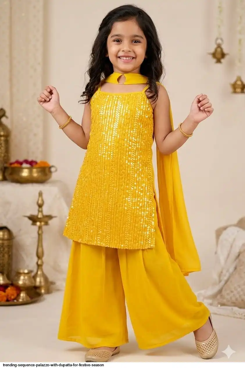 TRENDING SEQUENCE PALAZZO WITH DUPATTA FOR FESTIVE SEASON C