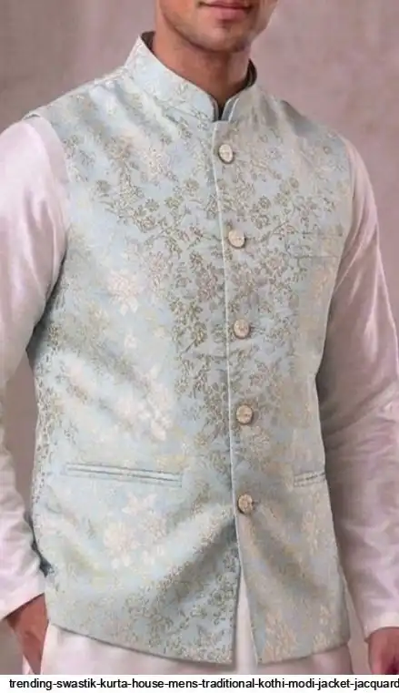 TRENDING MENS TRADITIONAL KOTHI MODI JACKET JACQUARD 2