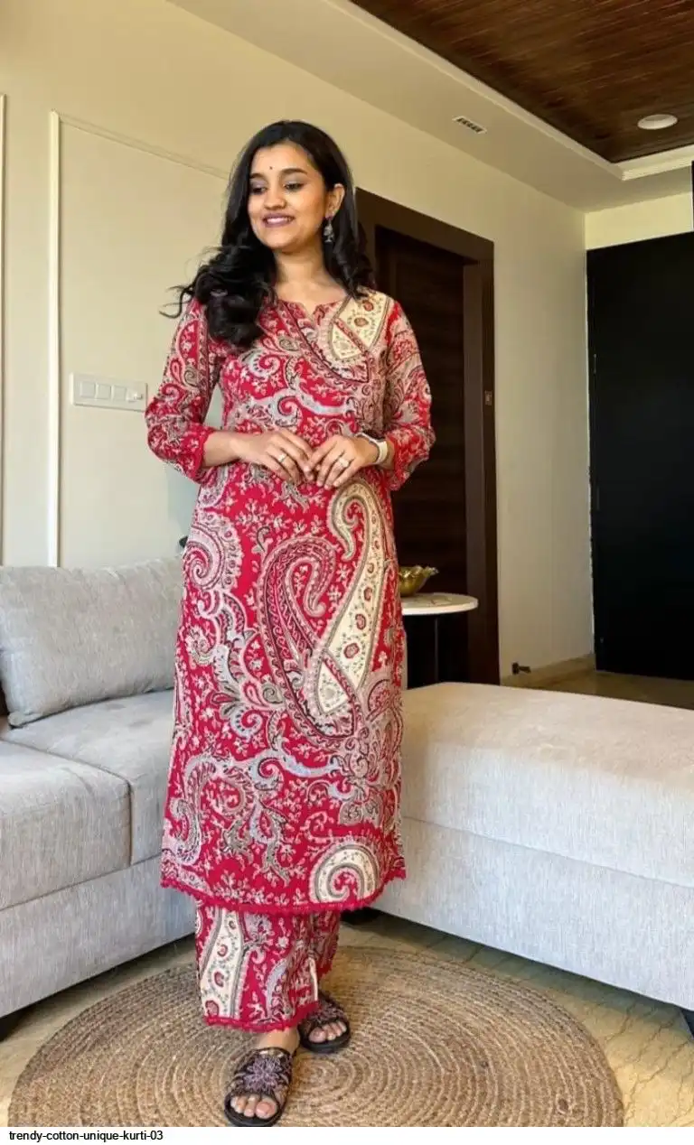 TRENDY COTTON UNIQUE KURTI 03