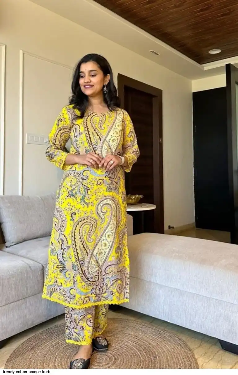 TRENDY COTTON UNIQUE KURTI