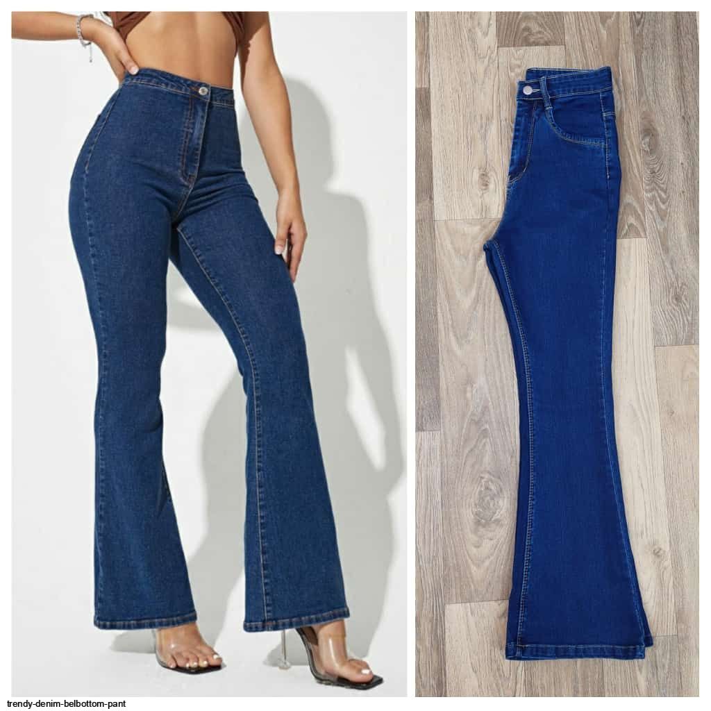 TRENDY DENIM BELBOTTOM PANT