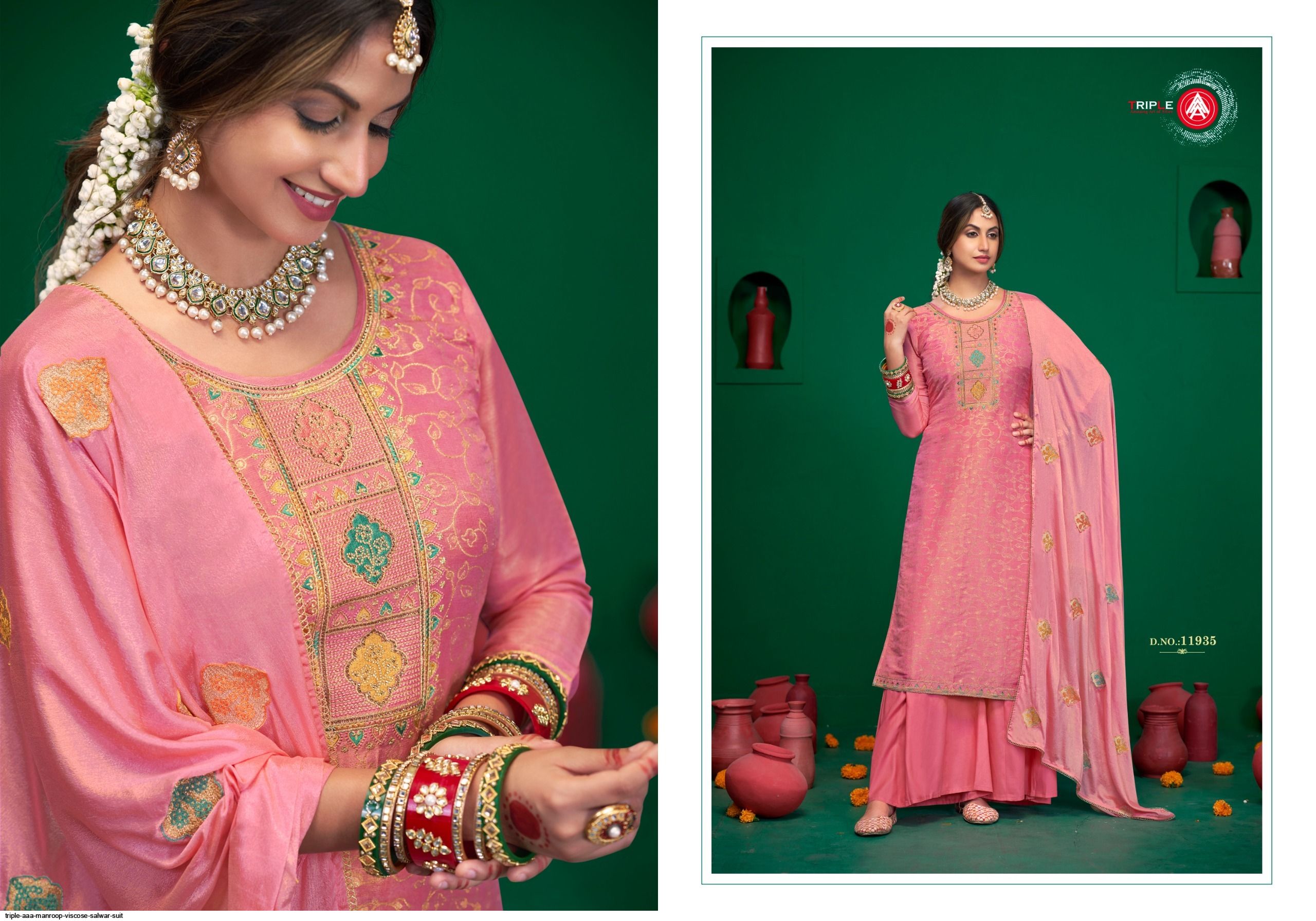 Manroop TRIPLE Aaa MANROOP Viscose salwar suit