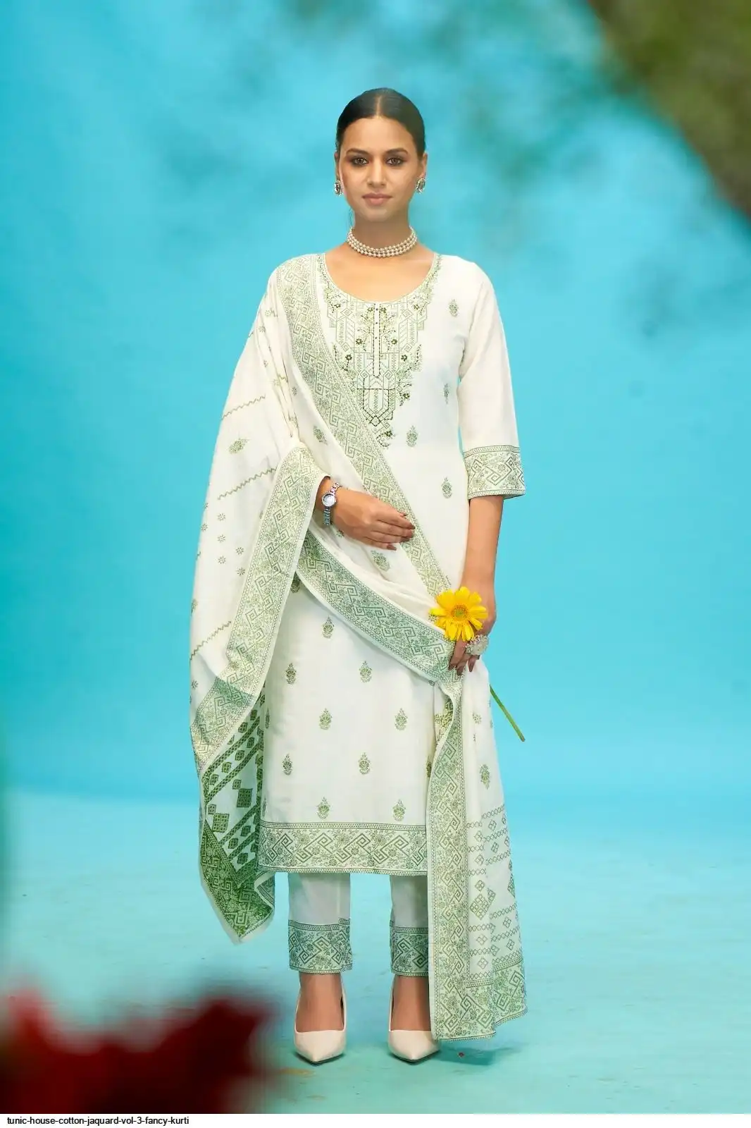 TUNIC HOUSE COTTON JAQUARD VOL 3 FANCY KURTI