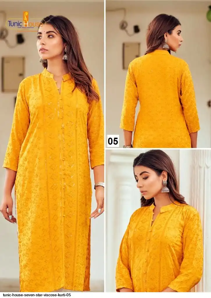 TUNIC HOUSE SEVEN STAR VISCOSE KURTI 05