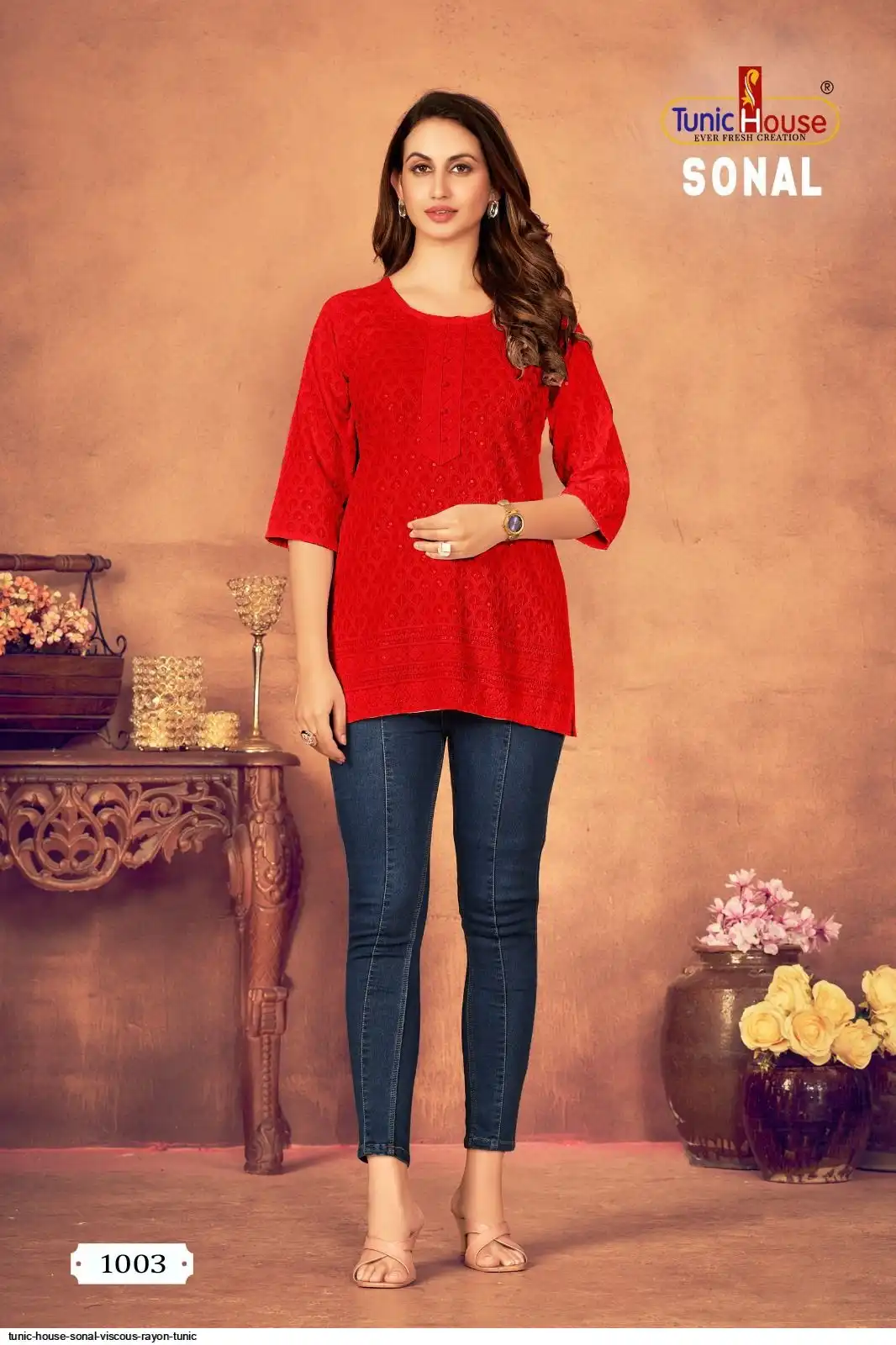 TUNIC HOUSE SONAL VISCOUS RAYON TUNIC 1003